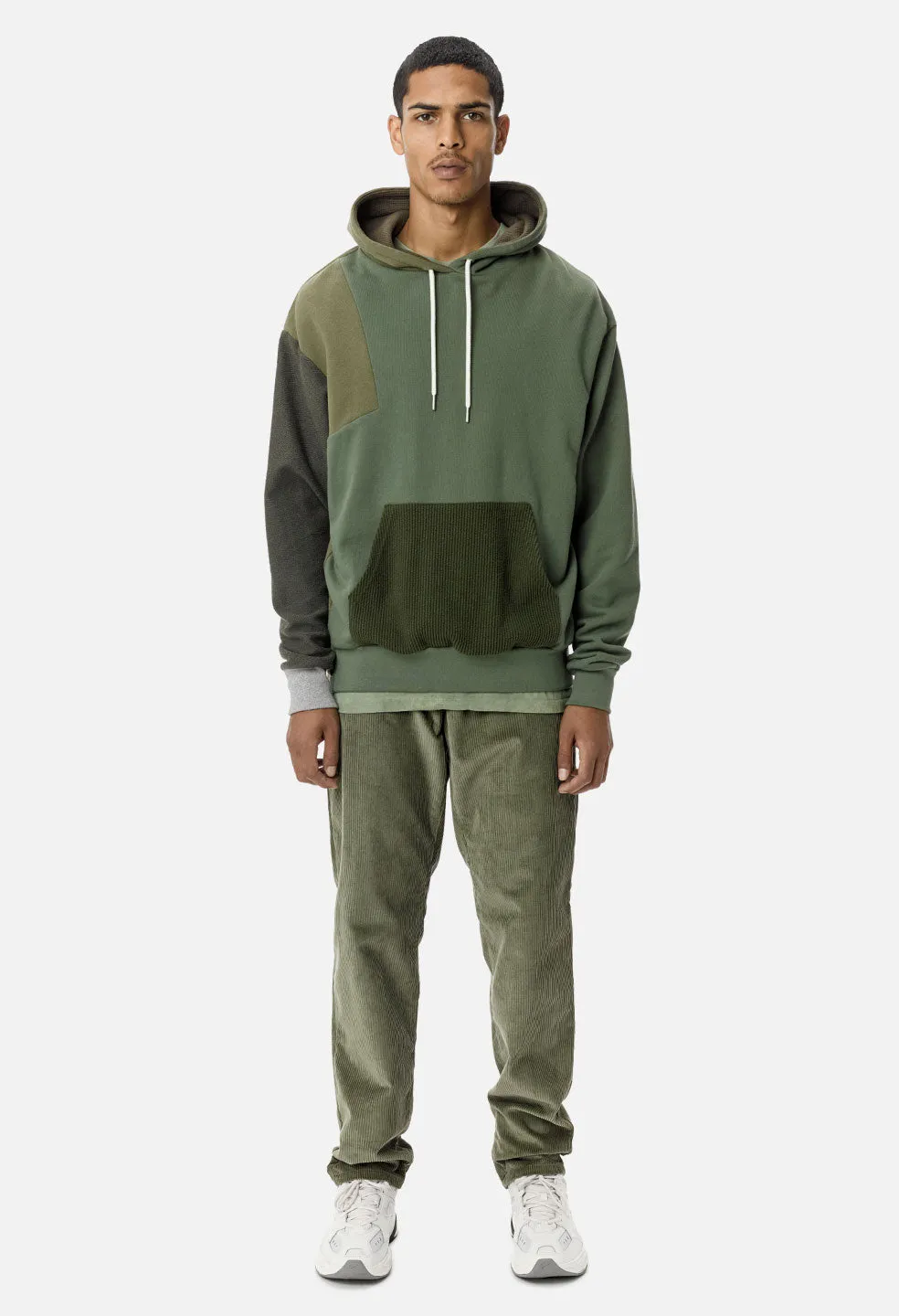 Distorted Hoodie / Olive