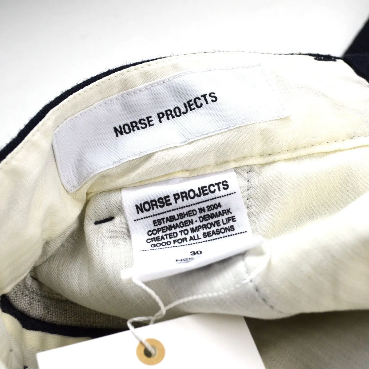 Norse Projects - Thomas Slim Looseweave Wool Trousers - Dark Navy